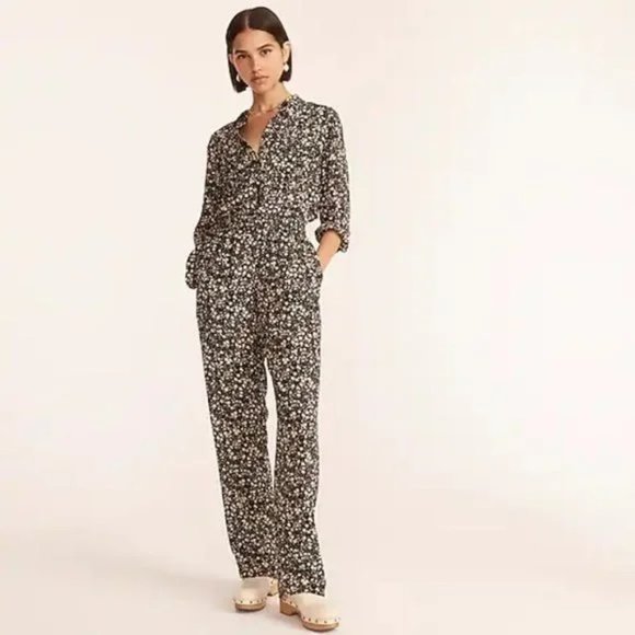 J. Crew Classic-fit Silk Shirt in fall garden floral - Picture 1 of 5